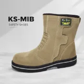 KS 凱欣 MIB 高筒鋼頭安全鞋 側拉鍊 真皮工作鞋 反毛皮 耐磨防滑