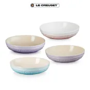 【全聯線上購】【Le Creuset】造型瓷器深圓盤20cm(淡粉紅/水漾藍/藍鈴紫/薰衣草)