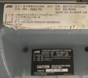 二手市面稀少復古日本JVC RV-B90 加濃砲大型手提音響(電源鍵卡住上電無反應裝況如圖當收藏/裝飾品)