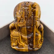 關聖帝君 關羽關老爺 虎眼石 老礦虎眼石