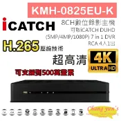 昌運監視器 ICATCH 可取 KMH-0825EU-K H.265 8CH錄影主機 7IN1 DVR 可取 ICATCH DUHD 專用錄影主機