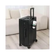 (店+)逆主流 黑色行李箱 29吋拉鍊大容量行李箱 26吋行李箱 多功能 USB24吋杯架款行李箱 旅行隨身箱20寸登機箱