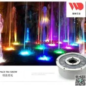 led水底燈噴泉燈旱噴燈中孔圓形七彩燈12V24V水池燈防水魚池燈