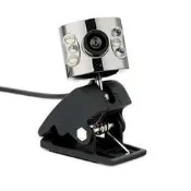 【現貨即發】全新130萬視訊 拍照錄影_像框特效__6燈可夾式監控Webcam網路攝影機