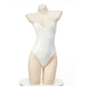 EFP大美人-2024新品♡性感晴去攝影cos亮面漆皮晴去純慾超低胸美背吊帶死庫水連身衣~百瑟M~XL路添是級權
