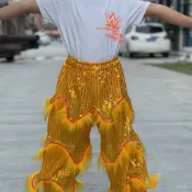 🔥桃園有貨🔥兒童獅褲,小學幼兒園演出舞獅服裝醒獅褲子 7UXO