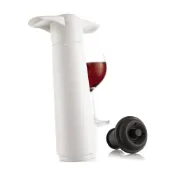 【VACU VIN】荷蘭 Click 紅酒抽真空器+2瓶塞組 白 / 紅酒塞 真空瓶塞 保鮮瓶塞 葡萄酒塞