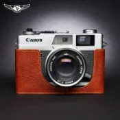 ✁♛Canon佳能QL17 QL19 Giii G3相機包QL17二三代皮套膠片牛皮保護套