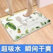 不二雜貨 硅藻泥地墊家用浴室防滑墊吸水墊門口腳墊