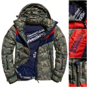DryDog 跩狗嚴選 跩狗嚴選 防水 羽絨 極度乾燥 Superdry Retro Snow 零下防寒保暖 連帽可拆 防風水 雪衣 風衣 外套 絕版迷彩 羽絨衣 透氣科技布料