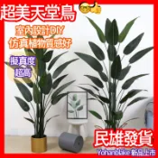 😇超美假植物😇 北歐仿真天堂鳥旅人蕉大型綠植盆栽擺件室內酒店裝飾仿真植物假樹