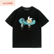 鏡音雙子動漫聯名初音未來MIKU周邊夏季上衣服純棉短袖T恤男裝潮【CY品质服饰】
