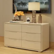 【鬥櫃收納 廠傢直銷】鬥櫃臥室白色鋼琴烤漆電視櫃現代簡約時尚床尾櫃抽屜收納櫃儲物櫃 7GGE