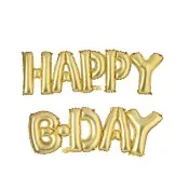 Happy B-DAY生日快樂字母鋁模氣球1組-三色任選(生日氣球 派對 氣球 生日裝飾 拍照道具)