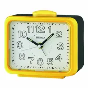 大高雄鐘錶城 seiko SK037 精工鐘 (QHK061Y) 夜光指針鬧鈴貪睡鬧鐘 黃 8.6 x 10.9 x 6.4cm｜樂天領券現折★全館特惠中★指定刷卡回饋10%