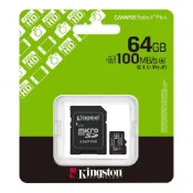 (店+)【Kingston 金士頓】64G U1 microSDXC A1 V10 記憶卡 SDCS3/64GB