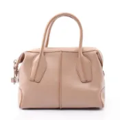 【DOKODEMO】【二手】Tod's TOD'S手提包D淨化草本- STYLING MINI 粉米色皮革手提包 女士二手 B