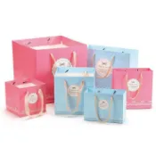 現貨賣場 6吋/8吋高檔禮品袋 化妆品面膜包装袋 商务纸袋袋子手提袋手拿袋紙袋 手提紙袋 婚禮小物 蛋糕卷 烘焙包裝紙袋