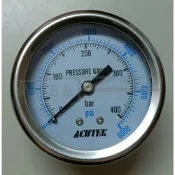 (店+)400kg/600kg 2分牙埋入式無油壓力錶 ACUTEK 無油式壓力錶 316材質 壓力表 埋入式壓力表
