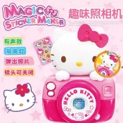 HelloKitty凱蒂貓趣味 手提電腦 模擬照相機女孩過家家益智玩具音樂禮物