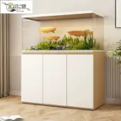 匠人木業 免運 快速發貨定制實木魚缸底柜水族箱超白缸仿ADA客廳隔斷柜簡約承重底座架子