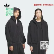 快速出貨純棉毛圈布休閑連帽夾克外套男女adidas OriginalsAdidas三葉草