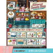 RE-MENT史努比盲盒美式甜品店蛋糕曲奇桌面迷你潮玩擺件微縮正版