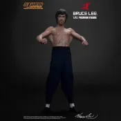 NO1百貨市場 李小龍 蝙蝠肌 全身雕像 真衣服可換頭 雙頭雕 H1