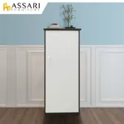 ASSARI-防潮防蛀塑鋼緩衝單門置物鞋櫃(寬44x深34x高117cm)