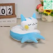 【人氣款神奇寶貝睡姿帕奇利茲工資寶可夢新款飛鼠白色惡魔17c娃娃