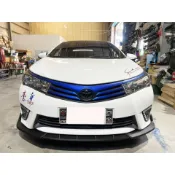 豐田 ALTIS 11 11.5代 競速版 消光黑 前下巴 前鏟 前定風翼 前擾流板 下擾流板 保險桿 改裝下巴