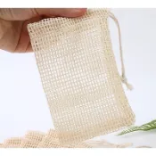 起泡網  起泡袋  棉麻肥皂袋 (9x14cm) 肥皂袋  天然棉麻袋  搓澡袋  打泡袋  可掛肥皂袋 棉麻袋 香皂袋