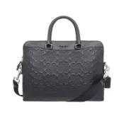 COACH 薄款全皮浮雕男士公文包 F73419~【 菲尼斯 國際精品 ★初秋極享】