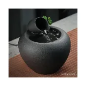 (店+)🐮高品出貨 流水器擺件 流水盆 小流水盆 流水聚寶盆 陶瓷水缸 流水擺飾 客廳 辦公室財位擺飾 開運 開幕送禮 入厝禮