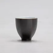 【傳真雅器】黑金釉品茗杯 40ml 一組兩入(茶具 茶杯 品茗杯 泡茶用具 高山茶 普洱茶)