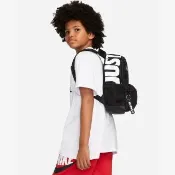【NIKE 耐吉】Brasilia JUST DO IT 黑色兒童雙肩包學生書包小空間多收納女生小包後背包孩童包(DR6091010)