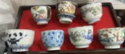 古瓷堂日本回流瓷器 日本回流 老伊萬里手繪復古茶杯 手作陶瓷杯 5.3口徑4.5高 日式茶道杯 收藏級絕美杯具 辦公室下午茶