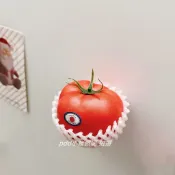 🏆臺灣熱賣好物🏆DIY仿真水果冰箱貼番茄造型磁性貼 留言板洞洞板貼紙裝飾磁吸磁鐵