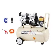 【維科特vicote】無油式雙缸空壓機 30L 550W 110v小型氣泵 工業級空氣壓縮機(快速上氣/銅線馬達/靜音無油)