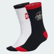 【adidas 愛迪達】 ROSE 中筒襪 2 雙入 男/女 - Originals KE0844