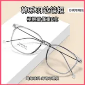 舒視眼鏡🔥韓系透明大框眼鏡 6克極輕羽感 鈦tr金屬鏡框 大框顯臉小 男款女款素顏眼鏡 可配光學鏡架 氣質文青無度數眼鏡