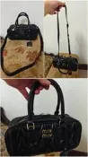 Miu Miu Nappa小羊皮 微倉庫折舊 真小羊皮包身 手提  肩背 斜背包 請看商品敘述
