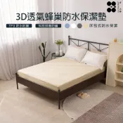 【金大器】3D立體蜂巢保潔墊-陽光黃 3M專利吸濕排汗透氣 單人 雙人 加大 特大 床包式 床墊套 防蹣抗菌 保潔墊