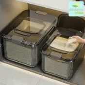 晴曦選品 【防潮防蟲】儲米箱 米桶 米缸 麵粉罐 密封翻蓋 大容量收納 家用廚房必備 五穀雜糧儲存