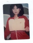 (珍128)  戚美珍  3*5 沖洗照片一張，早期圓角照片，保存還不錯!