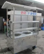 **福康冷凍餐飲設備** (已售出)中古 餐車台.兩孔煮麵餐車台  玻璃吧台 攤車 餐車