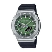 【CASIO 卡西歐】CASIO卡西歐 G-SHOCK八角狂野的藍牙魅力太陽能數位運動雙顯腕錶-湖水綠-GBM-2100A-1A3