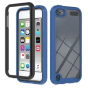 適用於 iPod Touch 5 6 7 TH 全身透明透明保險槓防震混合裝甲保護殼