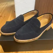 Loake 英國製 Made To Order 訂製 麂皮樂福鞋 UK8 F 019楦 Crepe Sole 附盒