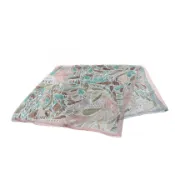 【DOKODEMO】【二手】愛馬仕 HERMES 絲巾披肩 Carre 140 MILLEFLEURS DU MEXIQUE 雪紡真絲圍巾 女士二手 A